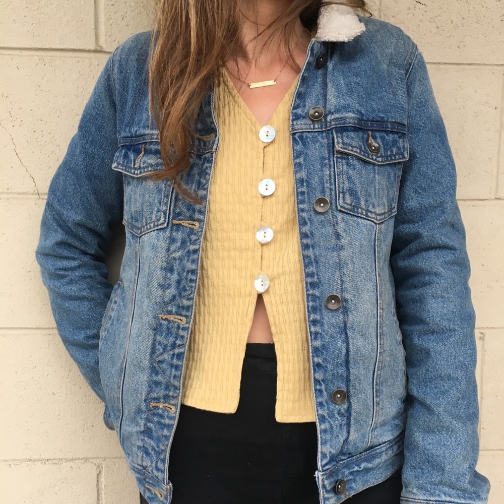 Roxy Women’s’ Faux Sherpa Denim Jacket